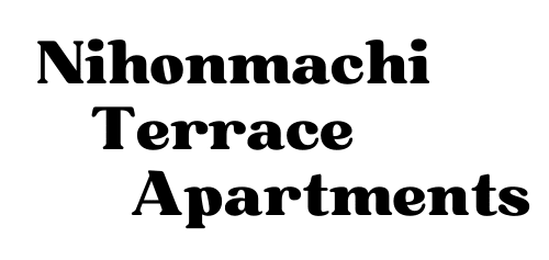 A black and white image of Nihonmachi Terrace Apartments.